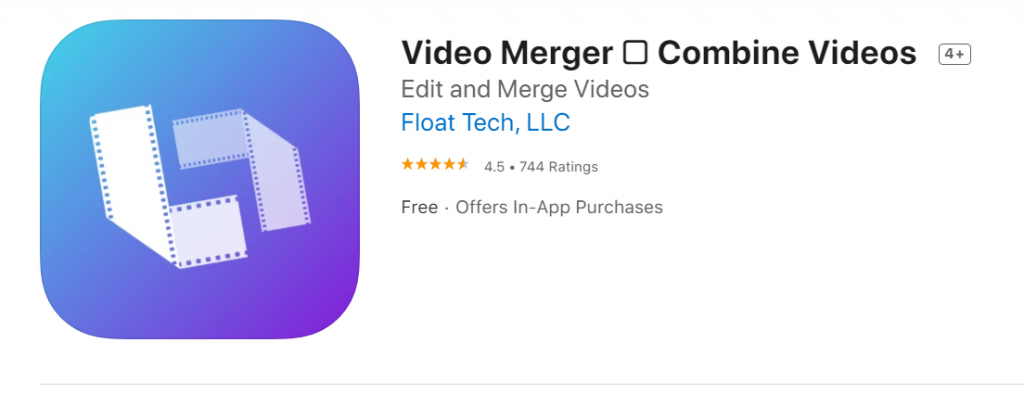 step 1 How to Combine Two Or More Videos Using Video Merger on iPhone