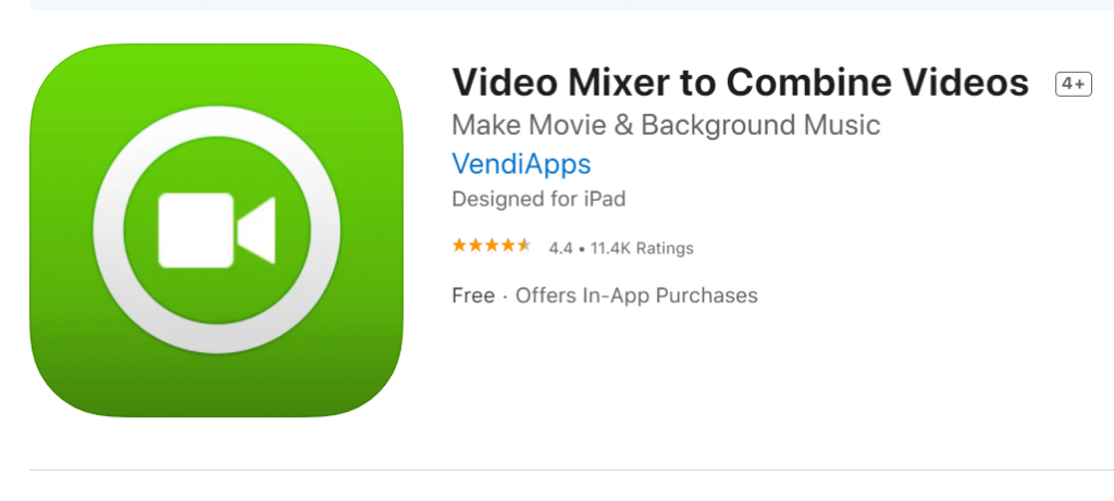 step 1 How to Merge Videos Using Video Mixer on iPhone