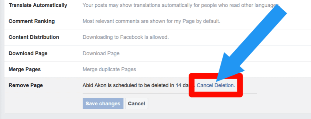 1 How To Cancel Facebook Page Delete Process