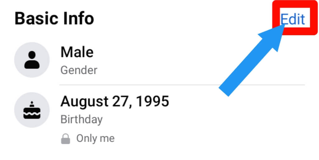 3 How to change your birthday on Facebook on mobile