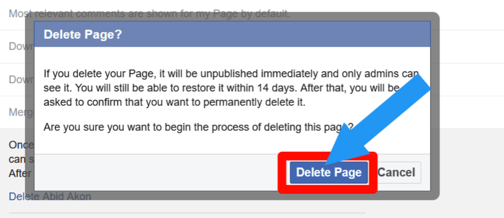 4 How To Delete Facebook Page on Laptop And Desktop