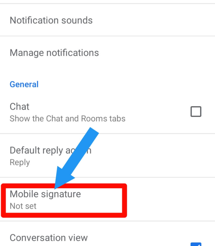 4 How to add a signature in Gmail on Android