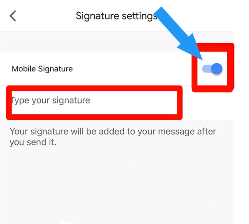 how to make a signature in gmail on iphone