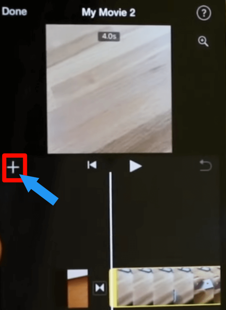 step 6 How to Combine Videos Using iMovie on iPhone