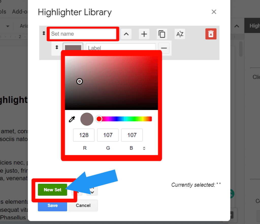 step 6 for How to highlight in Google Docs using the highlight tool