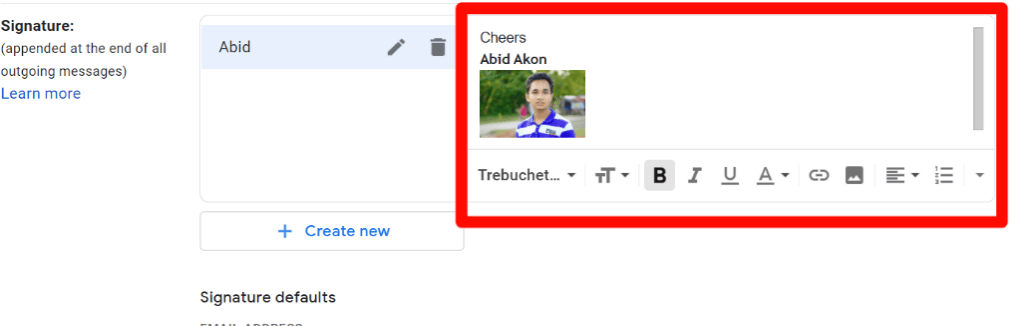 7 How to add Photo or logo in Gmail Signature