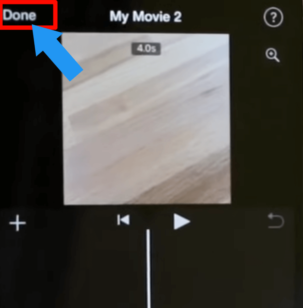 step 8 How to Combine Videos Using iMovie on iPhone