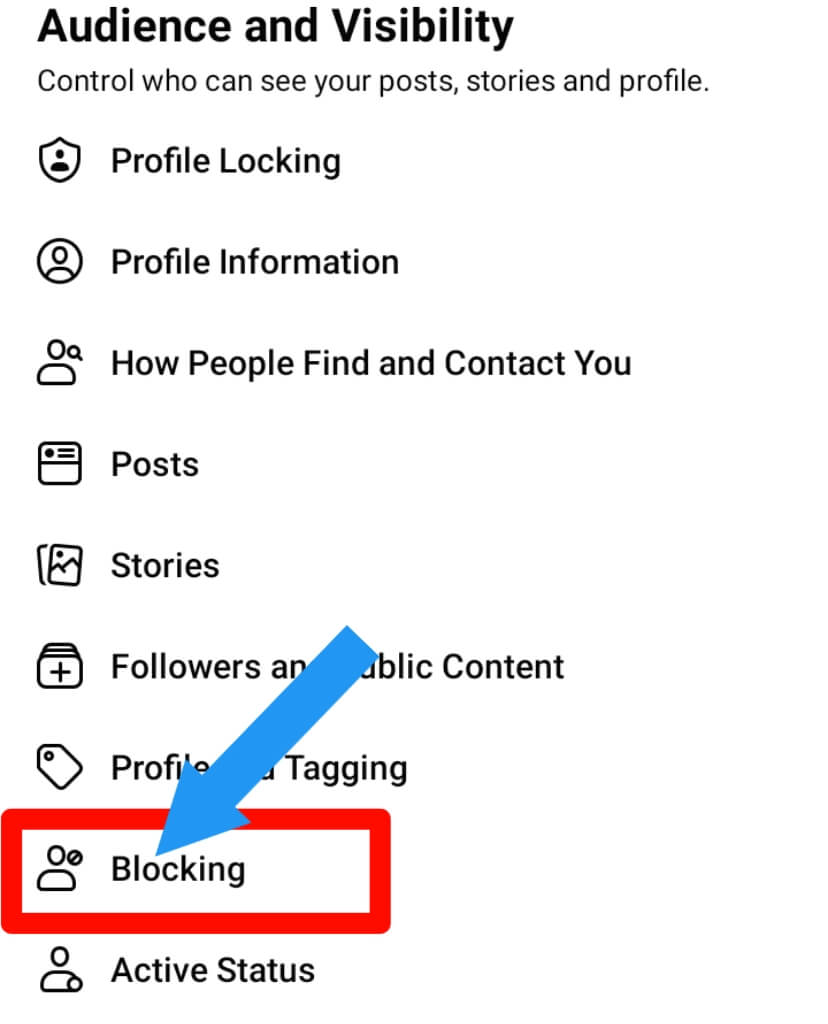 step 4 for How to unblock someone on Facebook app on iPhone And Android