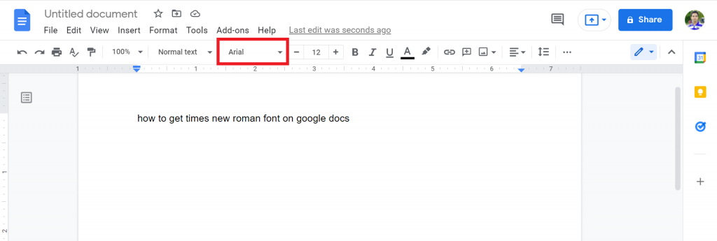 1 How To Get Times New Roman Font On Google Docs