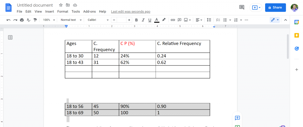 2 How do you split table rows in Google Docs