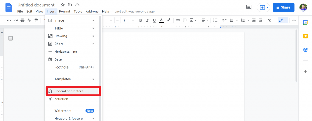 2 How to Add Roman Numerals in Google Docs