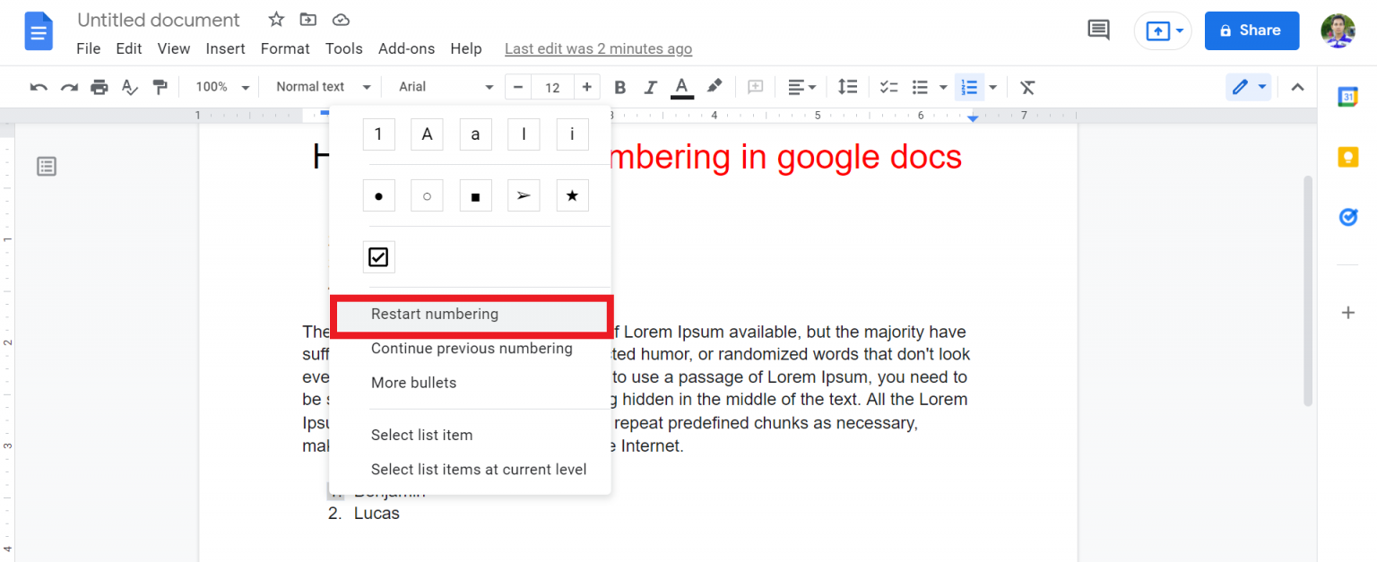 how-to-continue-numbering-in-google-docs-2022-with-video