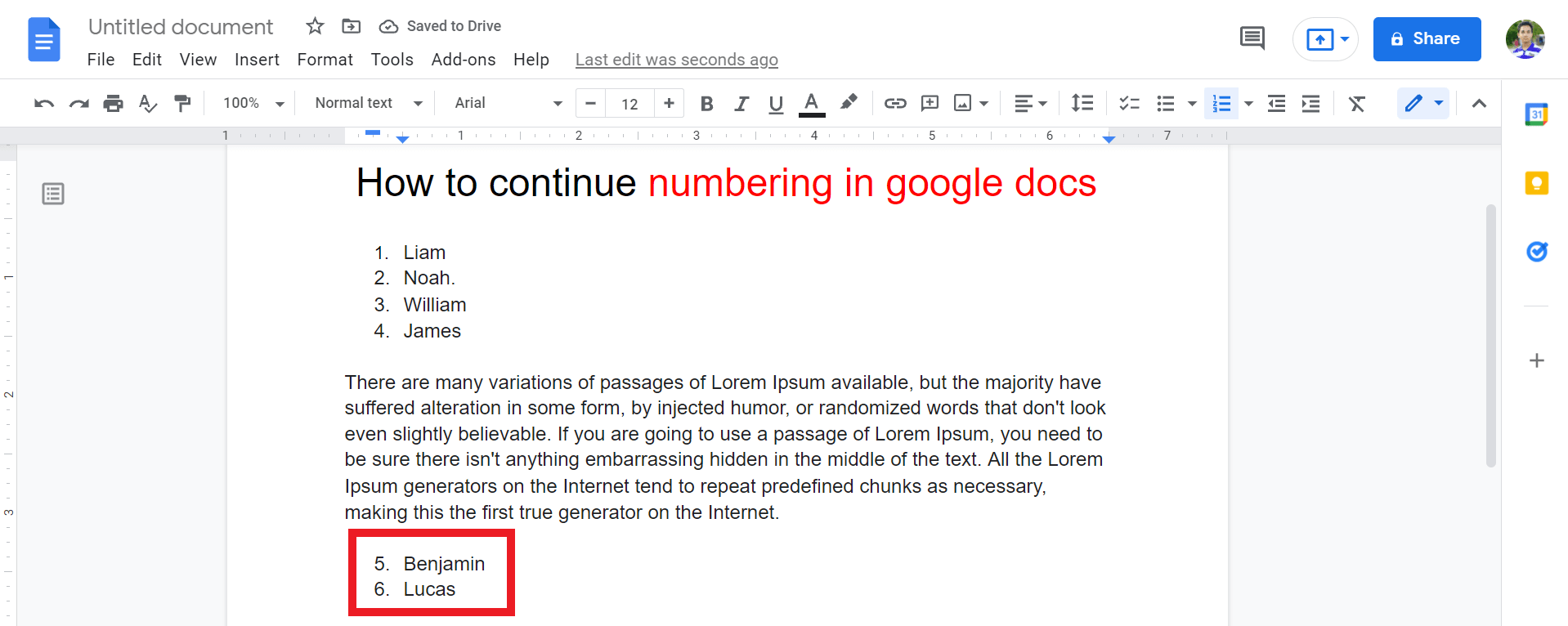 how-to-continue-numbering-in-google-docs-2022-with-video