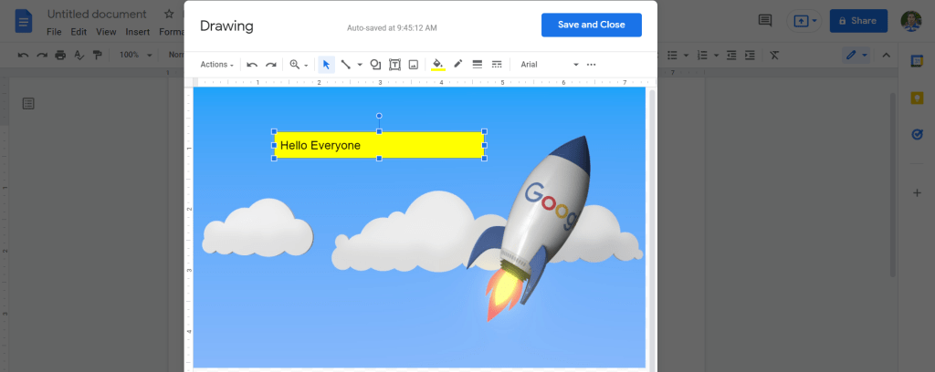 5 Make Images Overlap In Google Docs Using Drawing Tools