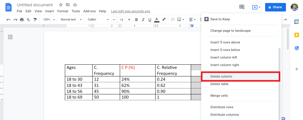 6 How To Move A Column In A Table Google Docs