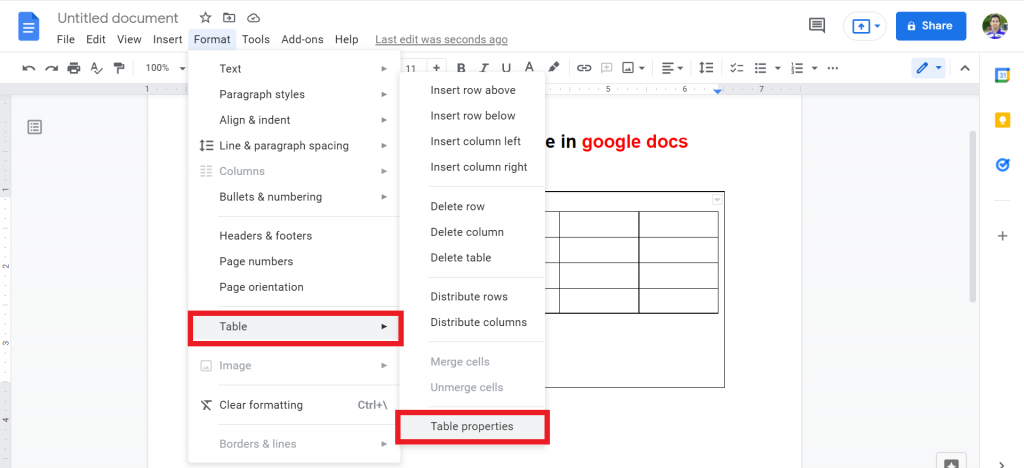 7 how to put two tables side by side in google docs