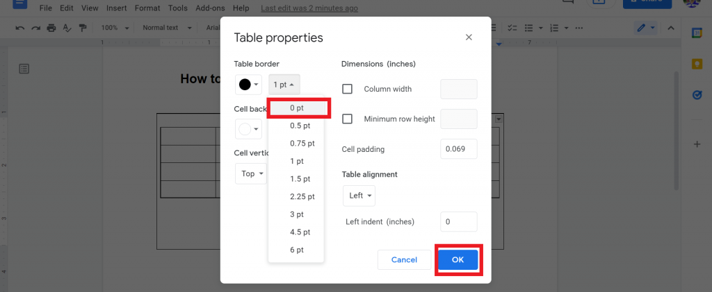 8 how to put two tables side by side in google docs