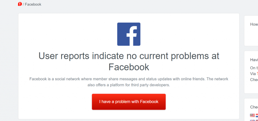 is facebook down