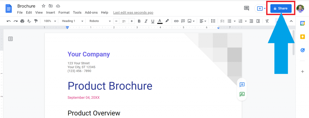 step 1 How do you make a Google Doc View Only