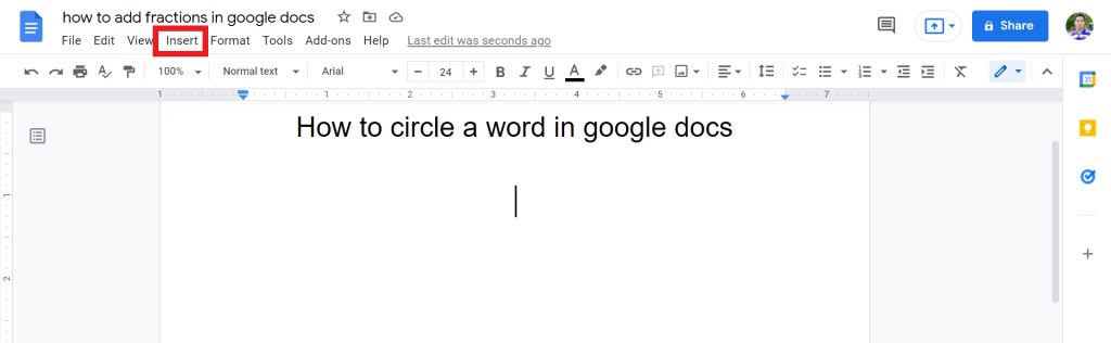 1 How to Circle a Word In Google Docs