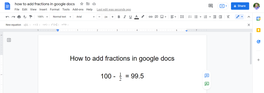 how-to-add-fractions-in-google-docs-2-easy-methods-2022