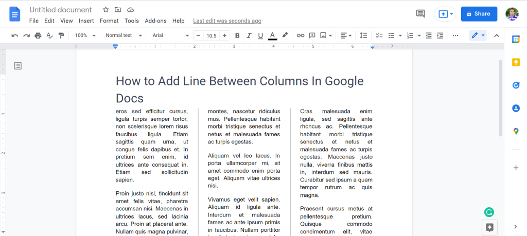 4 How to Add Line Between Columns In Google Docs