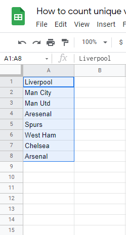 44 How to count unique values in Google Sheets