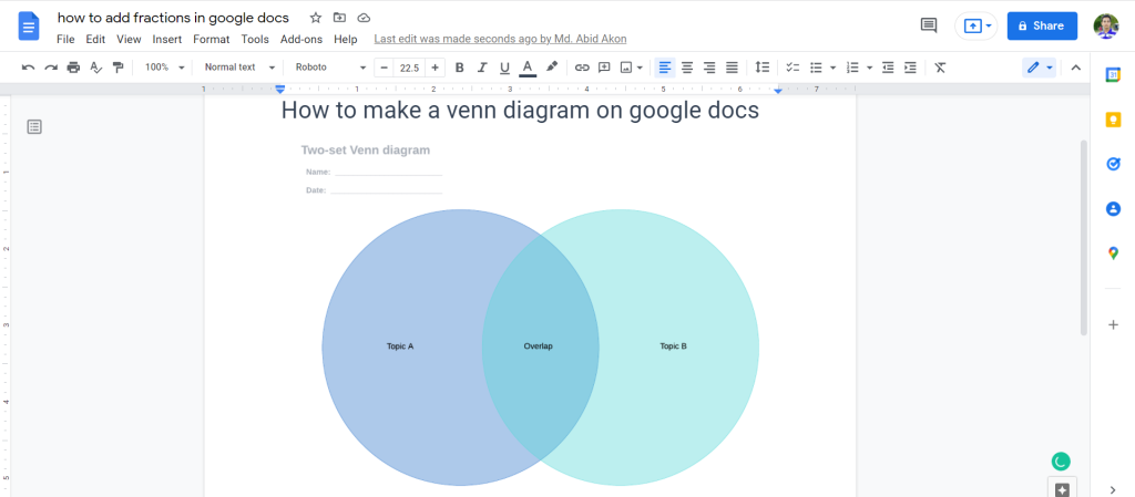 7 How To Use Lucidchart Add-on To Make Venn Diagram