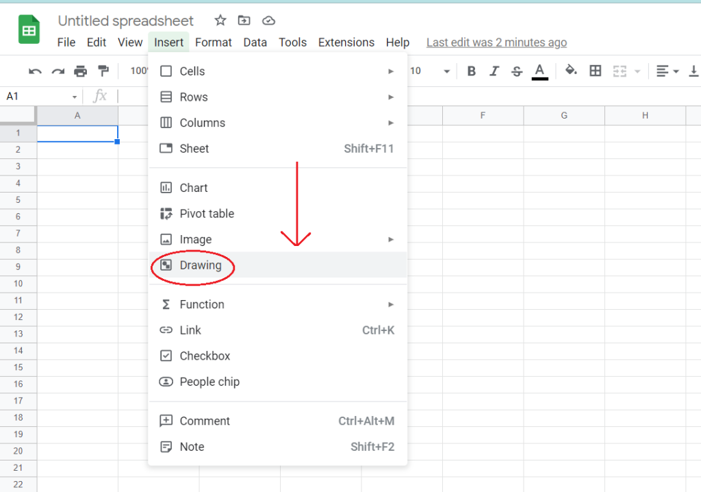 02 How To Insert Text Box In Google Sheets