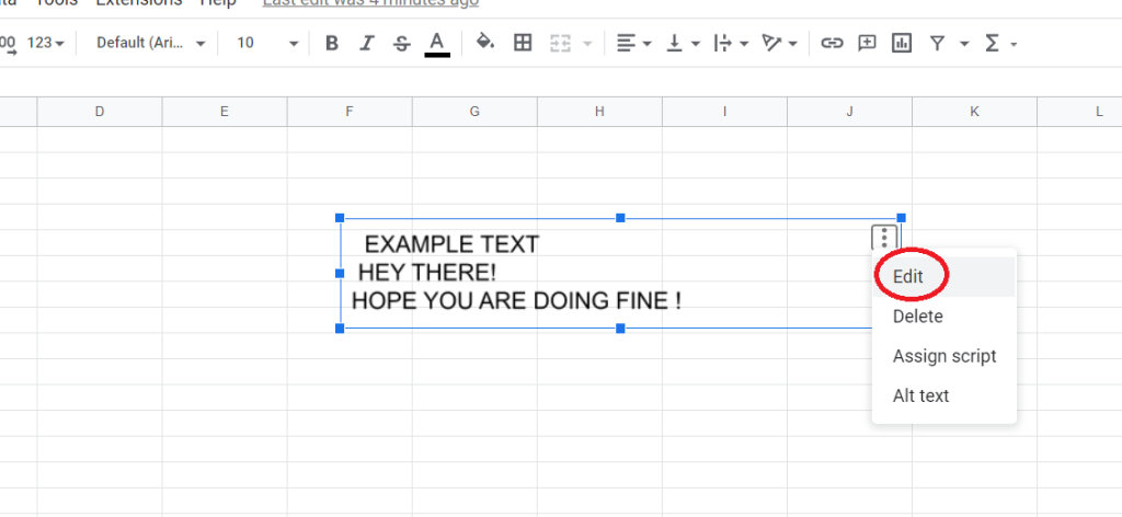 09 How To Insert Text Box In Google Sheets