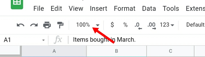 1 How To Zoom In And Zoom Out In Google Sheets