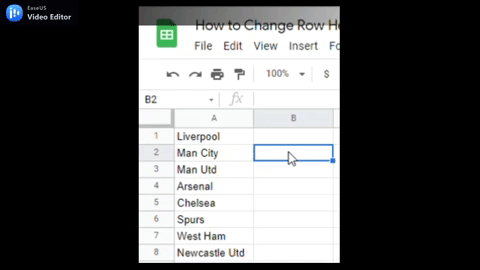 1 How to Change Row Height In Google Sheets