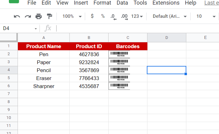 1 How to Create Barcode In Google Sheets