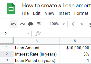 1 How to create a Loan amortization schedule in Google Sheets