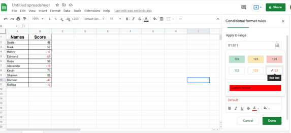 10 How To Make Negative Numbers Red In Google Sheets