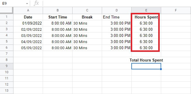 10 How to Calculate Time in Google Sheets