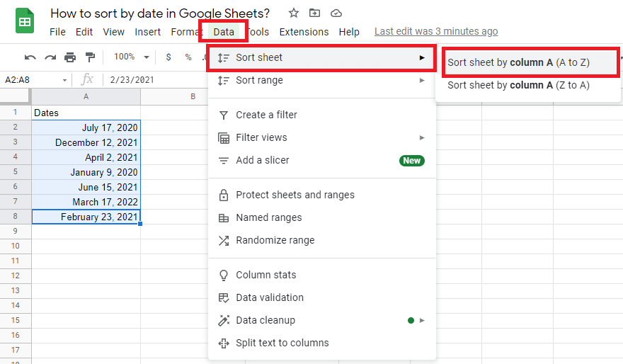 11 How To Sort By Date In Google Sheets
