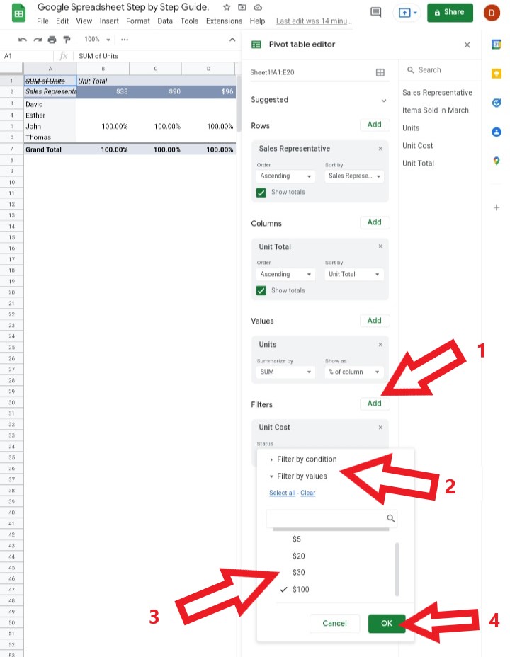 12 How To Create And Sort A Pivot Table In Google Sheets