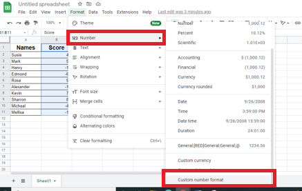 12 How To Make Negative Numbers Red In Google Sheets