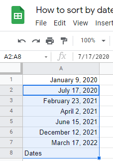 12 How To Sort By Date In Google Sheets