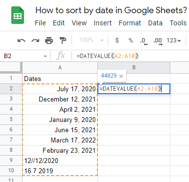 13 How To Sort By Date In Google Sheets