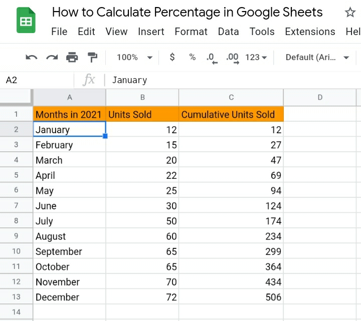 19 how to calculate percentage in google sheets