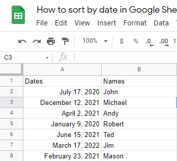 3 How To Sort By Date In Google Sheets