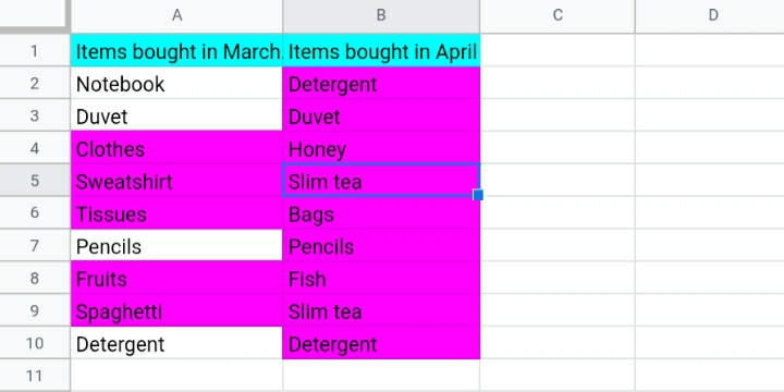 31 How To Compare Two Columns In Google Sheets