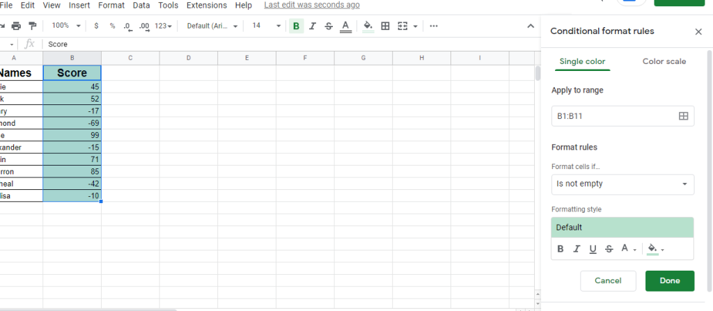 4 How To Make Negative Numbers Red In Google Sheets