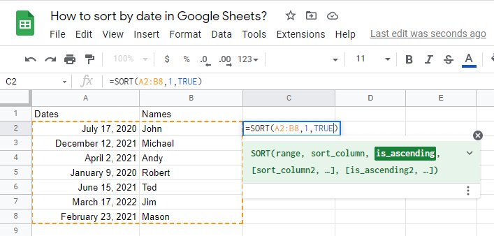 4 How To Sort By Date In Google Sheets