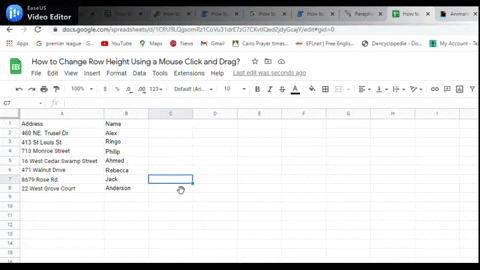 4 How to Change Row Height In Google Sheets