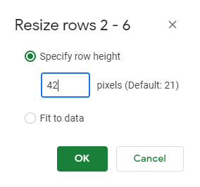 5 How to Change Row Height In Google Sheets