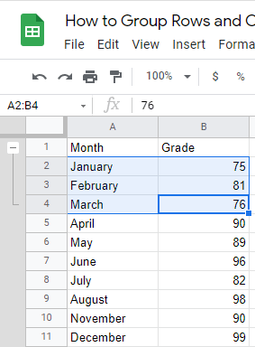 5 How to Group Rows and Columns in Google Sheets