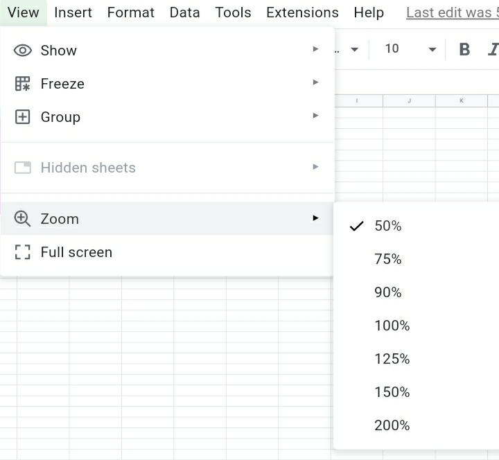 6 How To Zoom In And Zoom Out In Google Sheets